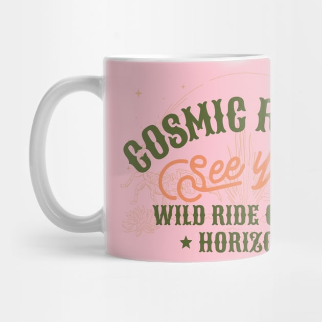 Cosmic Rodeo Cowgirl Cowboy Western Wild by Tip Top Tee's